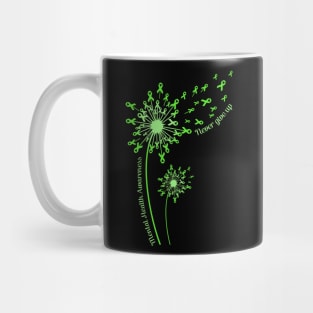 Dandelion Mental Health Awareness Never Give Up Mug